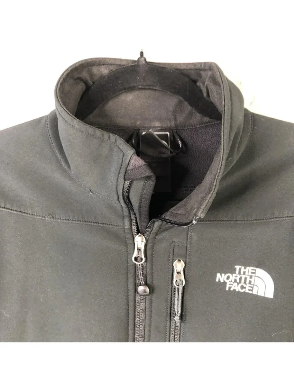 The North Face Softshell Jacket Mens Small Black Apex Full Zip Windbreaker